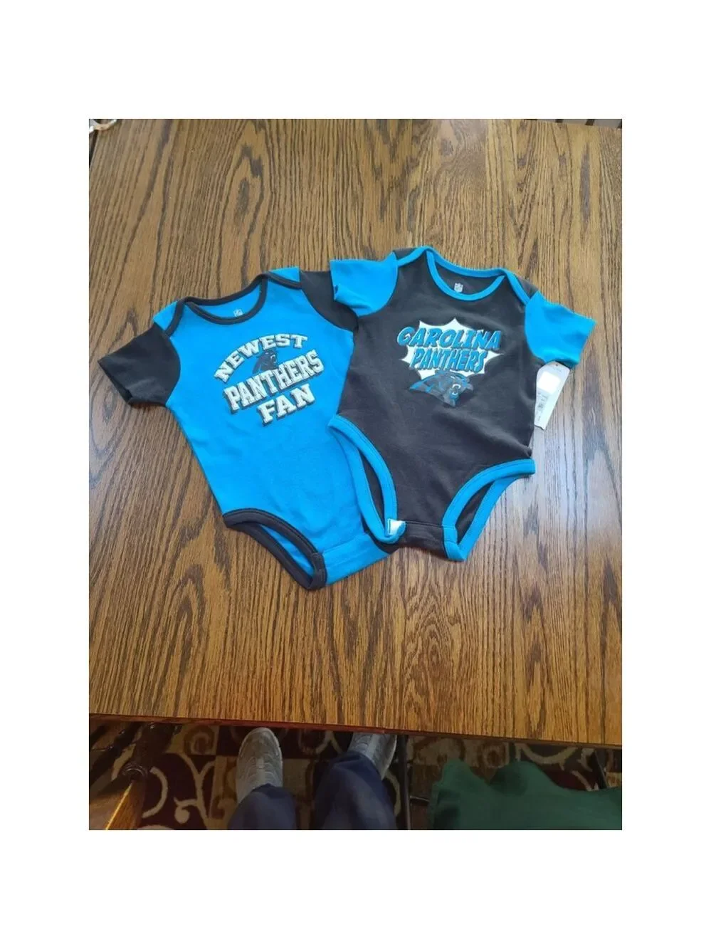 NFL Carolina Panthers Infant Bodysuit Set 12M